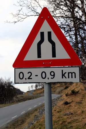 Norwegian road signの写真素材