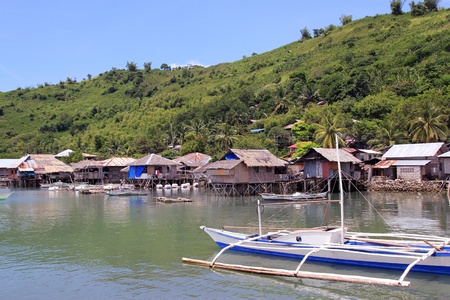 Fishing vilages in the Philipinesの写真素材
