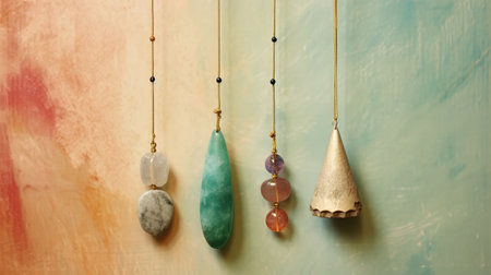 Set of gemstone crystals. Minerals for esoteric crystal ritual. spiritual Magic practice, relaxation, meditation, life balance. Wiccan Witchcraft. Reiki therapyの素材