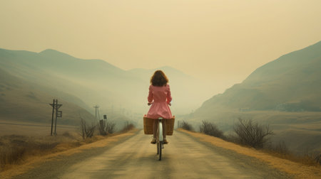 Pink Bicycle Journey through astounding worlds.の素材