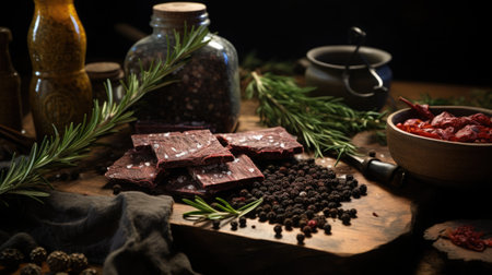 Pemmican is a mixture of tallow, dried meat, and sometimes dried berries. American indigenous cuisineの素材