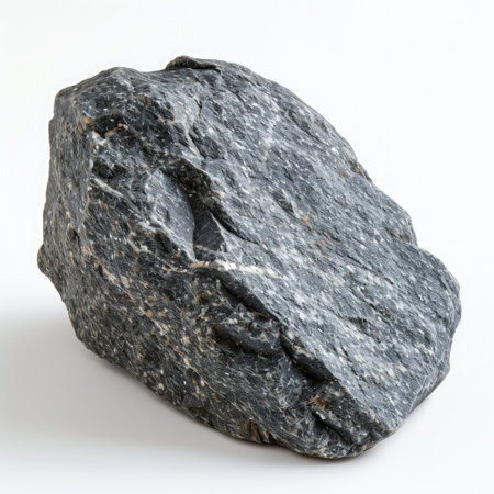 granite stone on white background.の素材