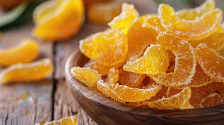 National Candied Orange Peel Day. Bright citrus sweets.の素材