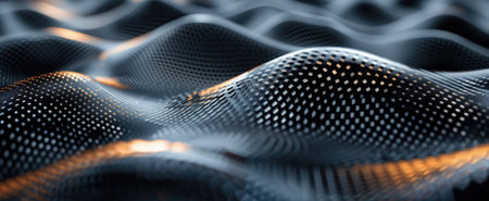 Close-up texture of a metamaterial, showcasing its engineered properties for manipulating electromagnetic waves .の素材