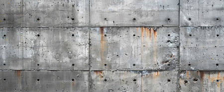 Close-up texture of concrete, showcasing its raw and industrial appeal for a minimalist background.の素材
