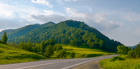 The road in the beautiful mountains.の写真素材