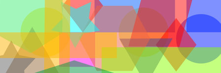 Color horizontal abstraction with graphic shapes.の写真素材