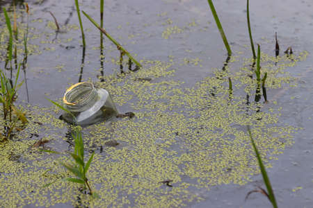 Pollution of the environment and water bodies.の写真素材
