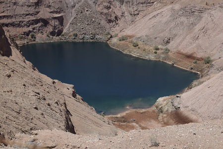 Disappearing lake in southern Israel - Negev Desertの写真素材