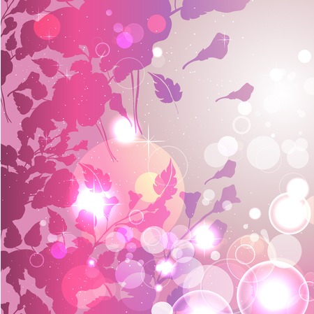 fabulous flowers at sunsetのイラスト素材