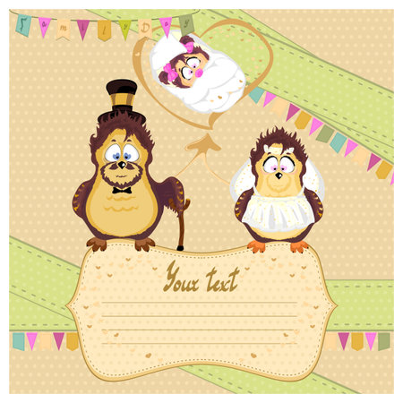 The birth of a new familyのイラスト素材