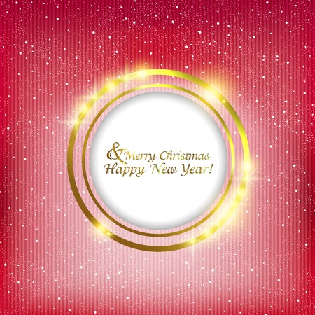 Christmas abstract background with Golden frame for textのイラスト素材