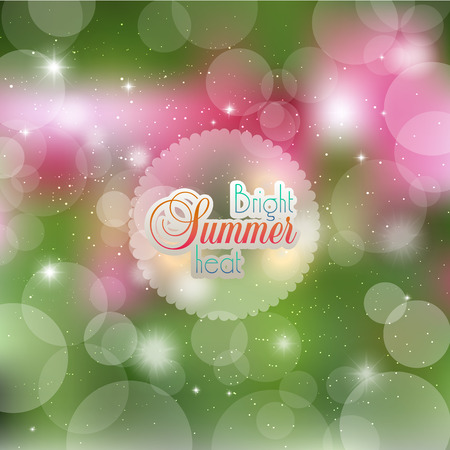 Abstract floral background with glare and raysのイラスト素材