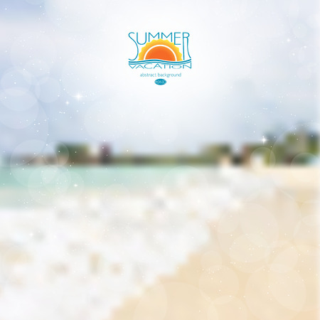 Blur the background . Summer, heat, rest. Abstract bright backgrのイラスト素材