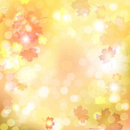 Illustration of fuzzy soft warm autumn background.のイラスト素材