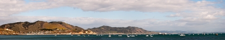 A panorama of the San Luis Obispo Bay, California の写真素材