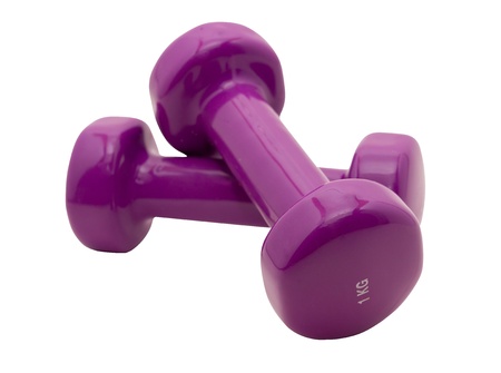 Dumbbells help to keep the body in an excellent form の写真素材