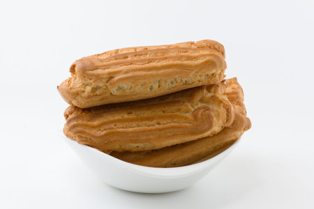 tasty cakes lie on a white background and wait for the buyer