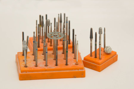 some tools necessary for the dental technician in daily workの写真素材