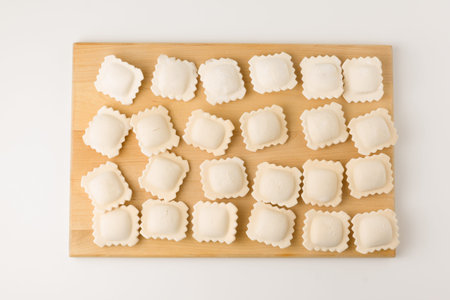 frozen a dumpling are laid out by equal ranks on a board
