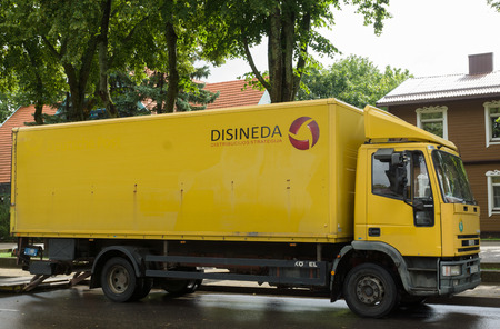 PALANGA, LITHUANIA - AUGUST 08,2015:  In the streets of Palanga. Palanga is the largest resort town in Lithuania.のeditorial素材