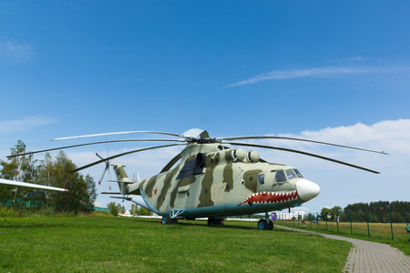 Minsk, Belarus - July 17, 2016: aviation technology museum in the open air in the city of Minsk.
