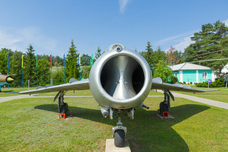 Minsk, Belarus - July 17, 2016: aviation technology museum in the open air in the city of Minsk.のeditorial素材