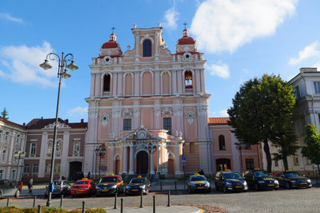 Vilnius, Lithuania - October 16, 2016: Vilnius is a tourist and cultural center of Lithuania.