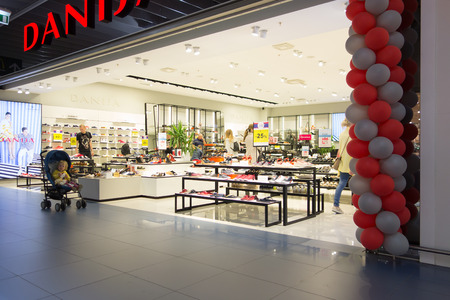 Vilnius, Lithuania - June 12, 2017:  Akropolis shopping center is very popular with locals and tourists.のeditorial素材