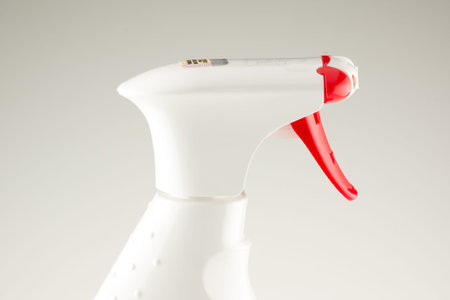 household chemical sprayer in hand close-up