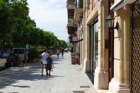 Tarragona, Spain - August 10, 2018: Tarragona is a port city located in northeast Spain on the Costa Daurada by the Mediterranean Sea.のeditorial素材