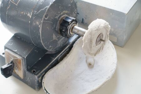 instruments and accessories in the dental laboratory workplace dental technicianの写真素材