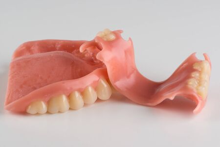 large image of a modern denture nylone on a white backgroundの写真素材