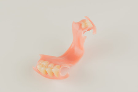 large image of a modern denture nylone on a white background