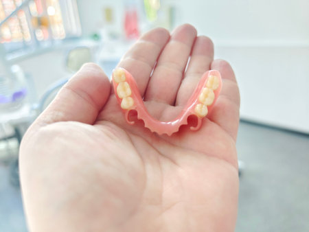 modern combined removable denture based on acetone and acrylic