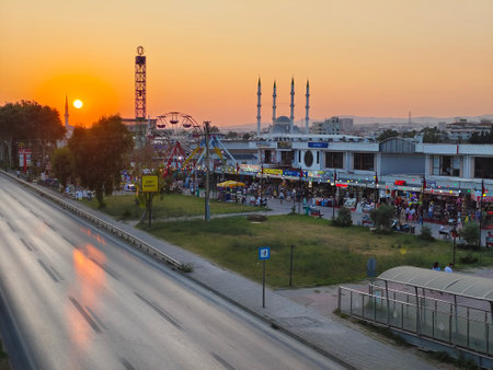 Konakli, Turkey - July 2, 2023: Konakli is a tourist village with a large number of hotels located near the large Turkish city of Alanyaのeditorial素材