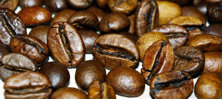 Coffee beans close upの写真素材