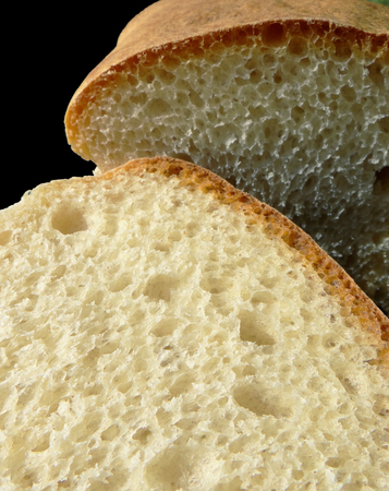 White wheat bread. Closeup.の写真素材