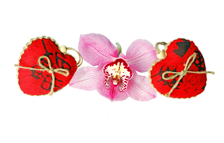 Valentine's day red hearts.の写真素材