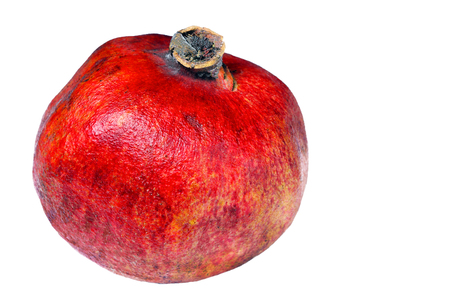 pomegranate isolated on the white backgroundの写真素材