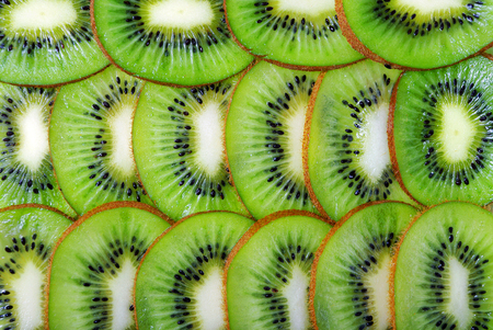 kiwi fruit close-up.の写真素材