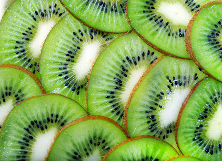 kiwi fruit close-up.の写真素材