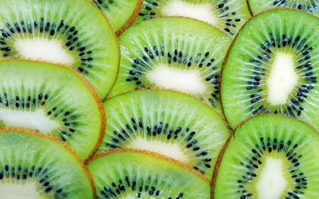 kiwi fruit close up texture backgroundの写真素材