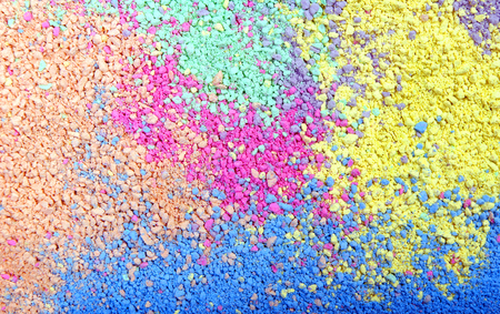 Colors of rainbow. Multicolor powder texture background.の写真素材
