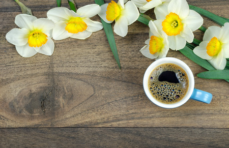 wooden table. copy spacesの写真素材