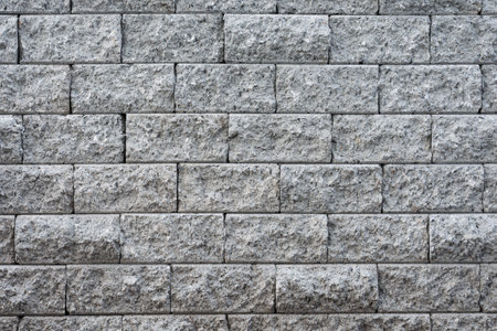 Pattern of decorative slate stone wall surface.