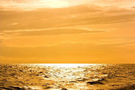 Sunset, seaの写真素材