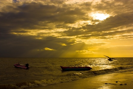 Sunset, seaの写真素材