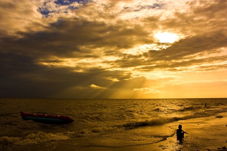 Sunset, seaの写真素材