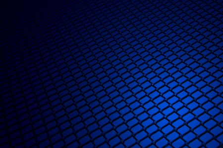 Blue mesh on the floor.の写真素材